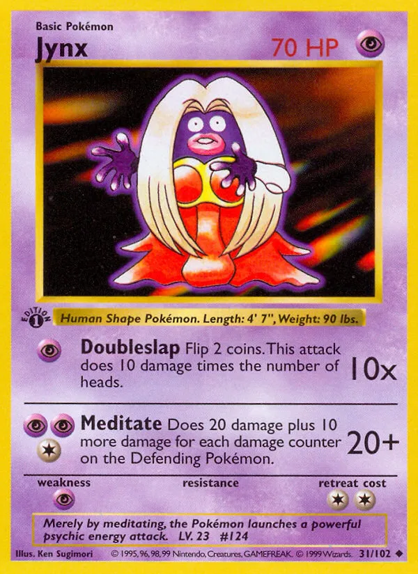 Jynx #31, Base Set 1st Edition