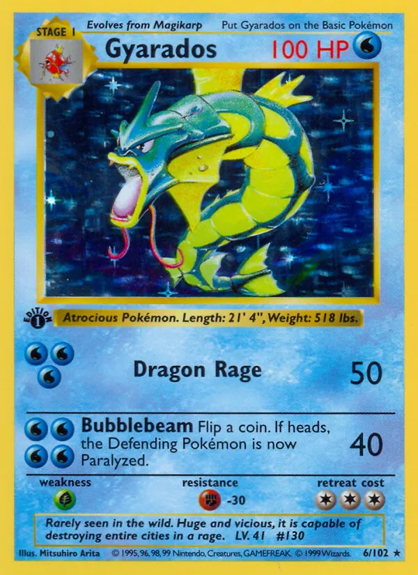 Gyarados #6, Base Set Unlimited