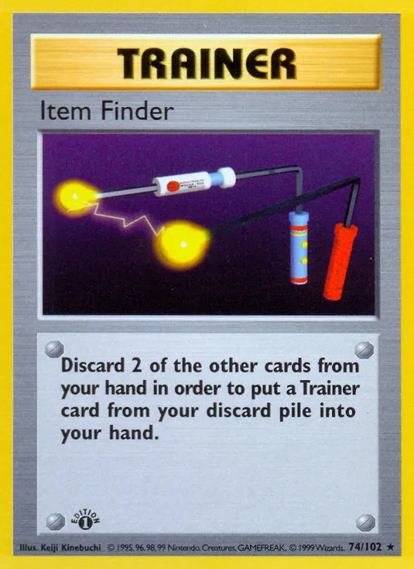Item Finder #74, Base Set 1st Edition
