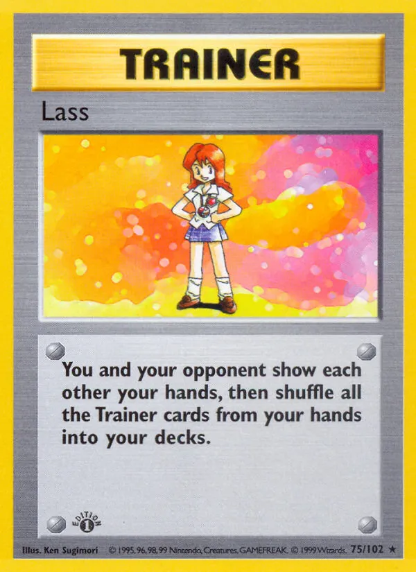 Lass #75, Base Set 1st Edition
