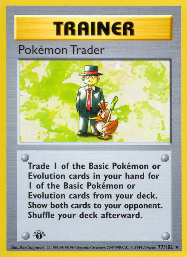 Pokémon Trader #77, Base Set Unlimited
