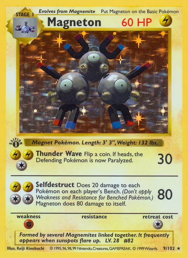 Magneton #9, Base Set Shadowless