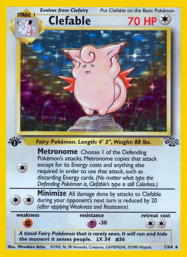 Clefable #1, Jungle 1st Edition
