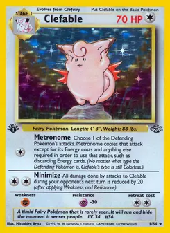 Clefable #1, Jungle 1st Edition