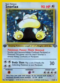 Snorlax #11, 1st Edition