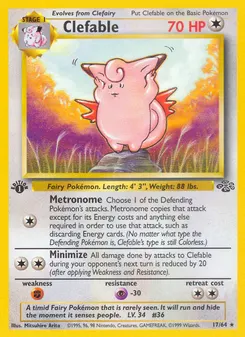 Clefable #17, 1st Edition
