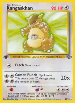 Kangaskhan #21, 1st Edition
