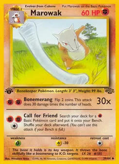 Marowak #39, 1st Edition