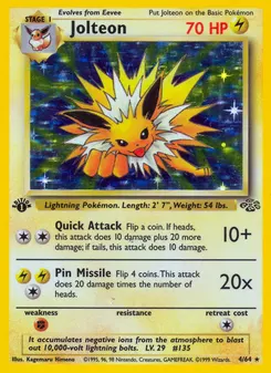 Jolteon #4, Jungle 1st Edition