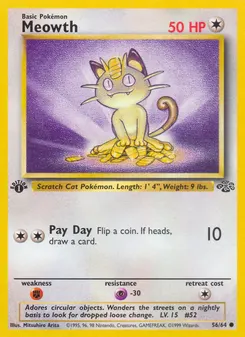 Meowth #56, 1st Edition
