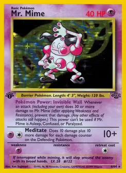 Mr. Mime #6, Jungle 1st Edition