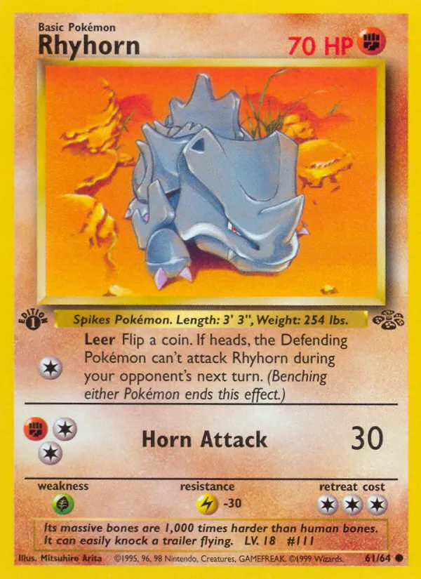Rhyhorn #61, Jungle