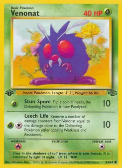 Venonat #63, 1st Edition