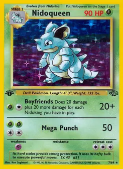 Nidoqueen #7, Jungle 1st Edition