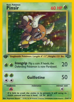 Pinsir #9, Jungle 1st Edition
