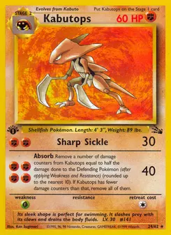 Kabutops #24, 1999-2000 Copyright