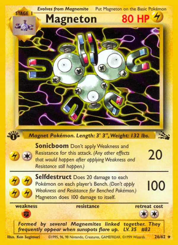 Magneton #26, Fossil 1st Edition