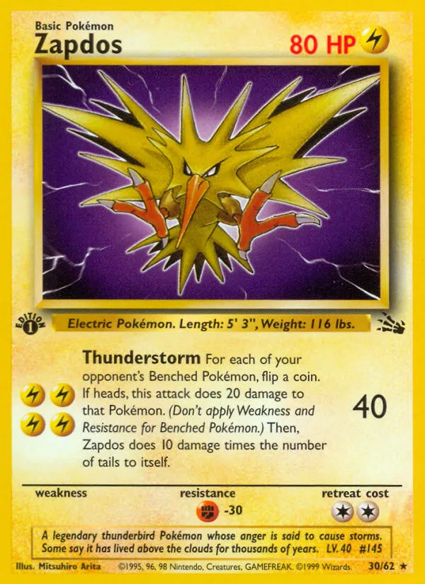 Zapdos #30, Fossil