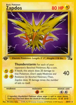 Zapdos #30, 1999-2000 Copyright