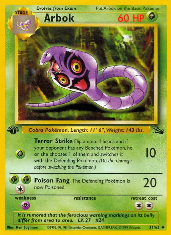 Arbok #31, Fossil
