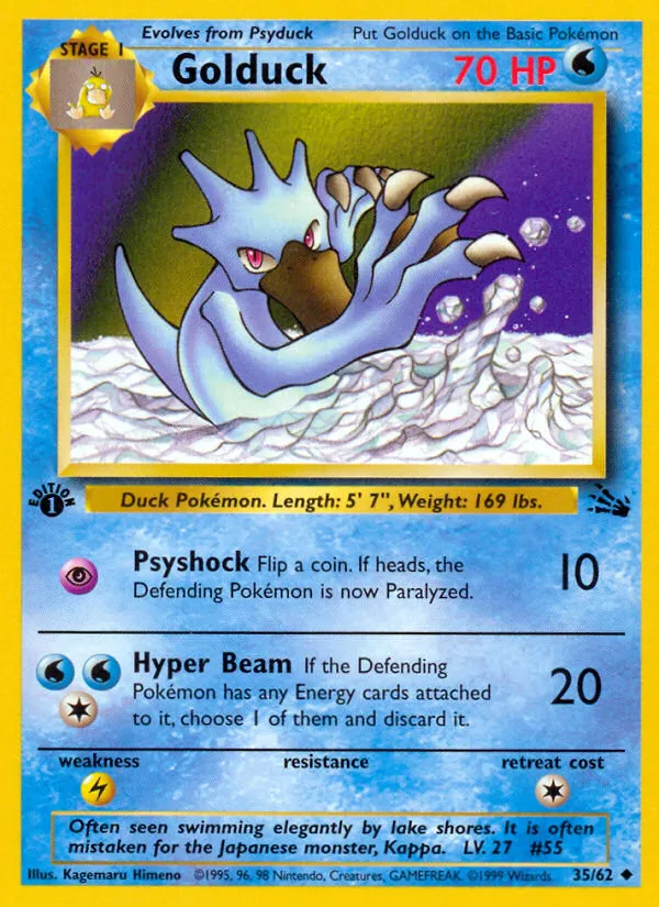 Golduck #35, Fossil