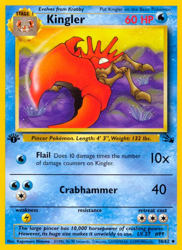 Kingler #38, Fossil