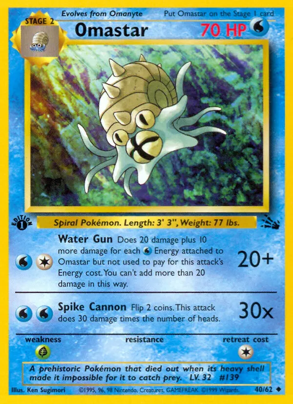 Omastar #40, Fossil 1st Edition