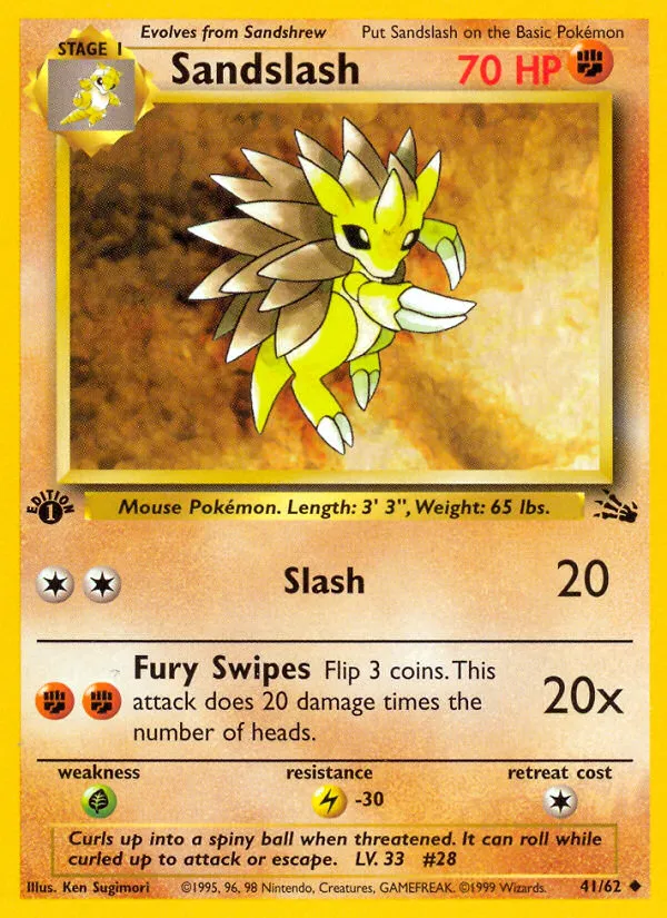 Sandslash #41, Fossil
