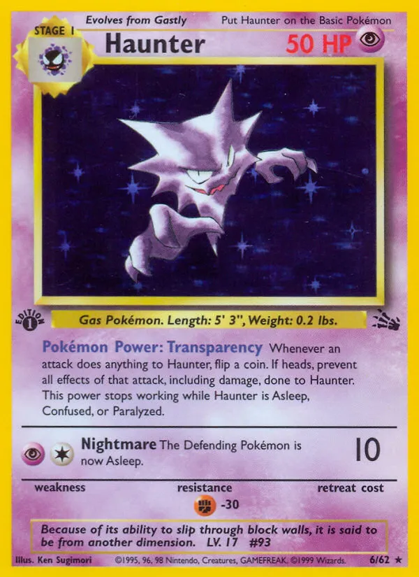 Haunter #6, Fossil Stain Error