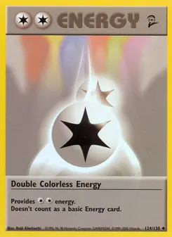 Double Colorless Energy #124, Base Set 2