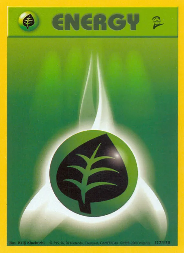 Grass Energy #127, Base Set 2