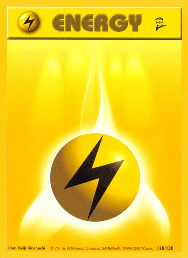 Lightning Energy #128, Base Set 2