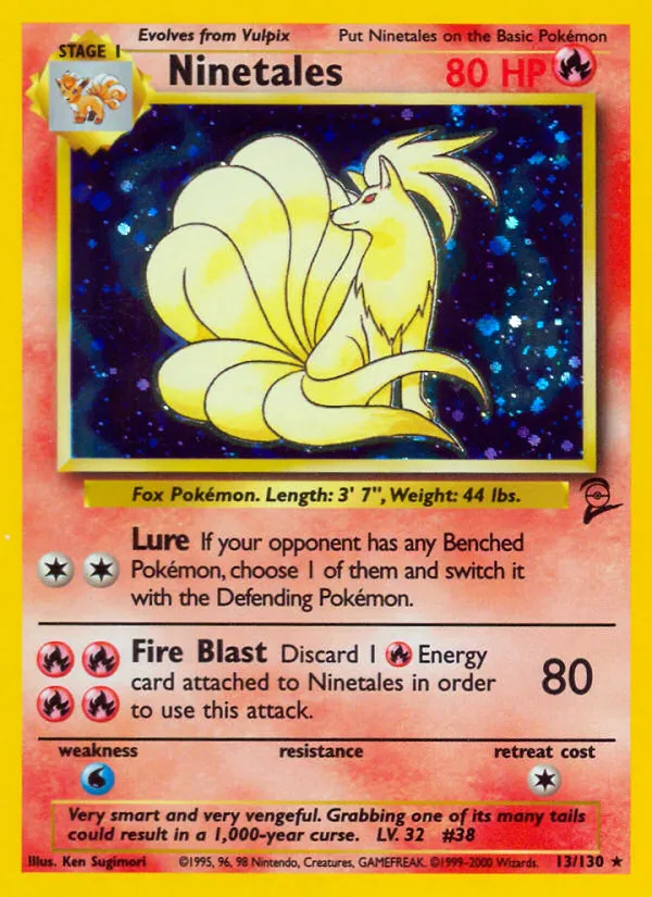 Ninetales #13, Base Set 2