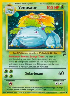 Venusaur #18, Inverted Back