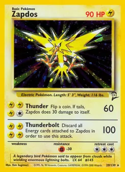Zapdos #20, Standard