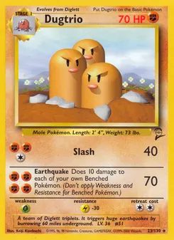 Dugtrio #23, Standard