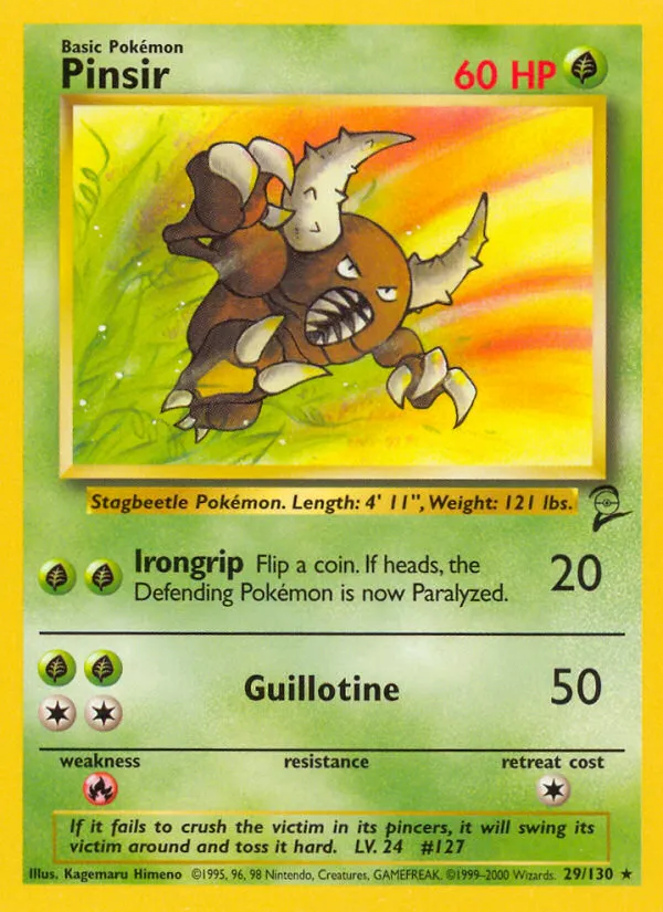 Pinsir #29, Base Set 2