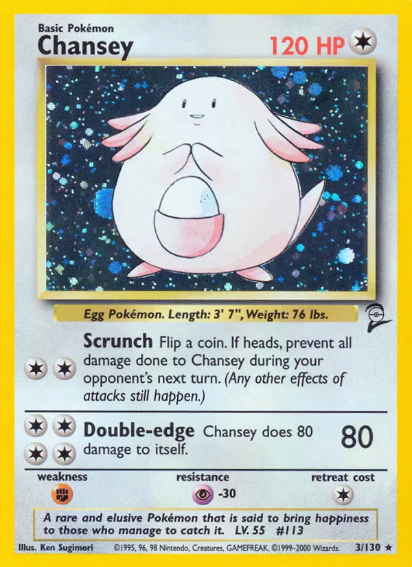 Chansey #3, Base Set 2