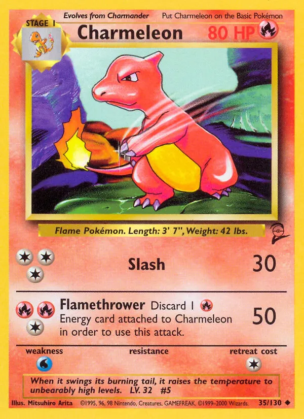 Charmeleon #35, Base Set 2