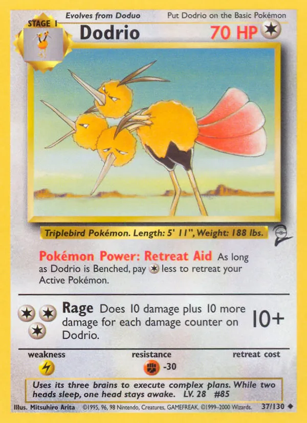 Dodrio #37, Base Set 2