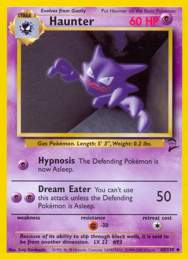 Haunter #43, Base Set 2