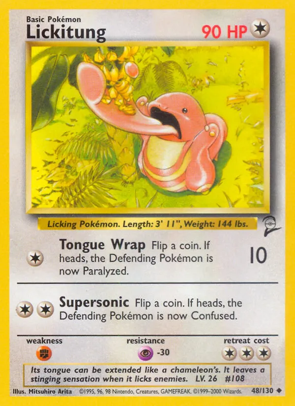 Lickitung #48, Base Set 2