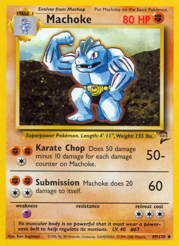 Machoke #49, Base Set 2