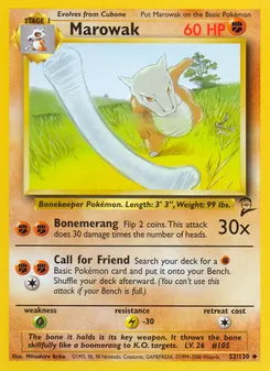 Marowak #52, Standard