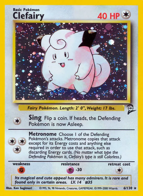 Clefairy #6, Base Set 2