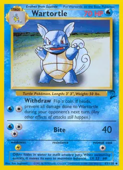 Wartortle #63, Standard