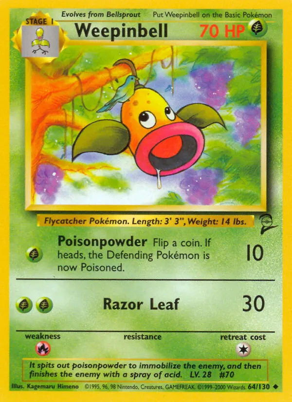 Weepinbell #64, Base Set 2