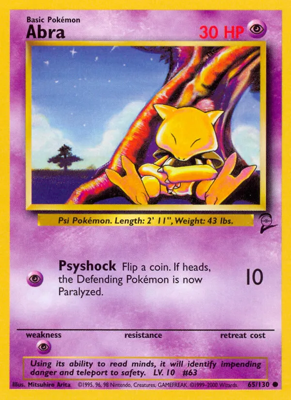 Abra #65, Base Set 2