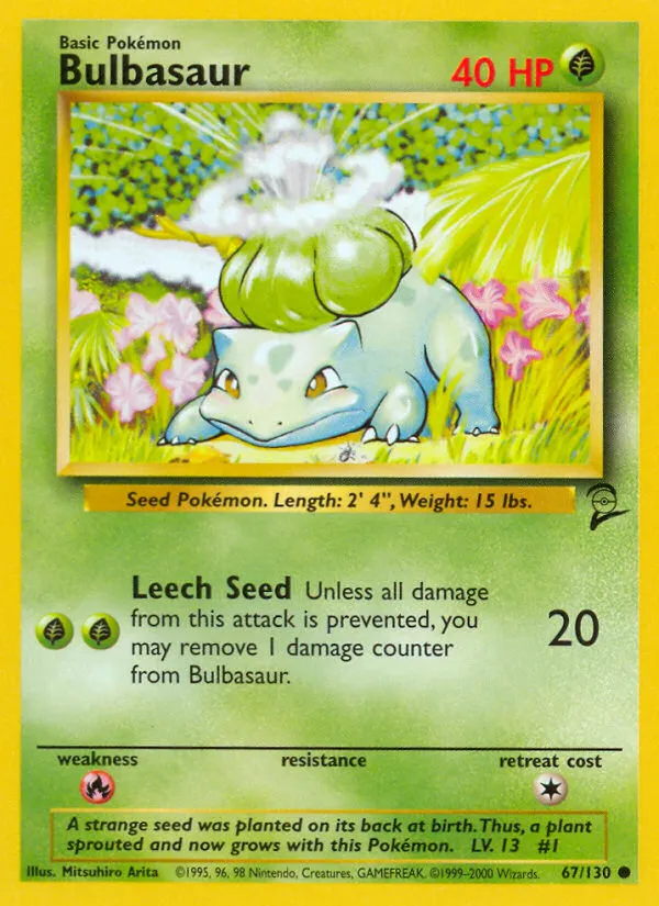 Bulbasaur #67, Base Set 2