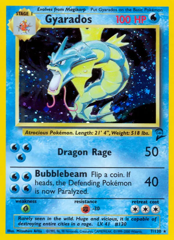 Gyarados #7, Base Set 2